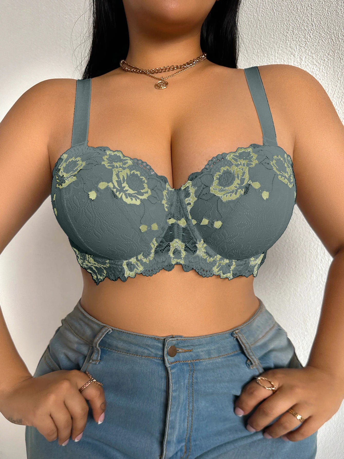 Plus Size Lace Bra