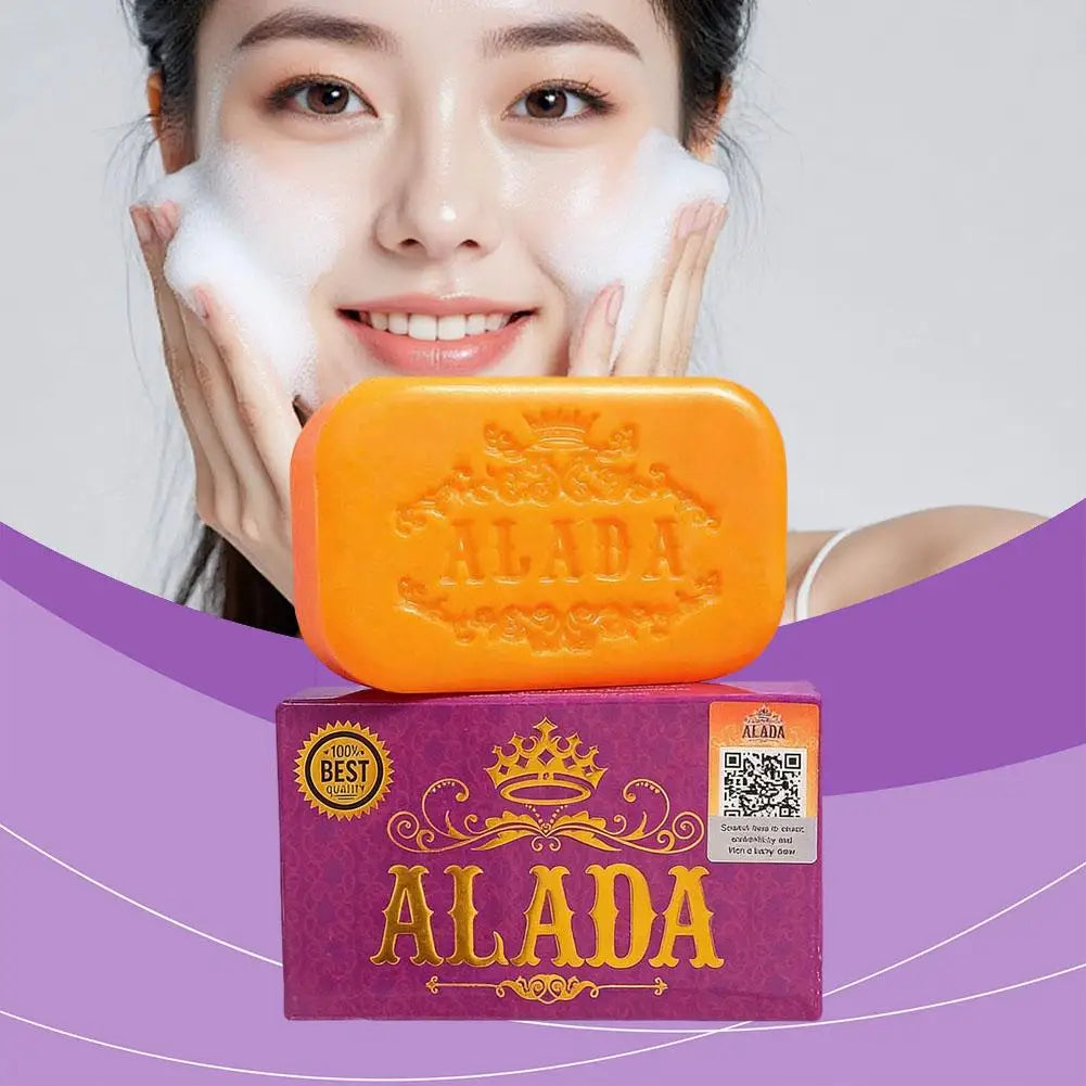 Alada Whitening Soap 1pcs Orange Bath Soap For Daily Cleansing Brightening And Smoothing Facial Body Care