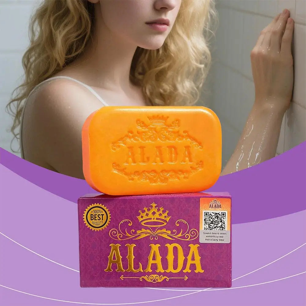 Alada Whitening Soap 1pcs Orange Bath Soap For Daily Cleansing Brightening And Smoothing Facial Body Care