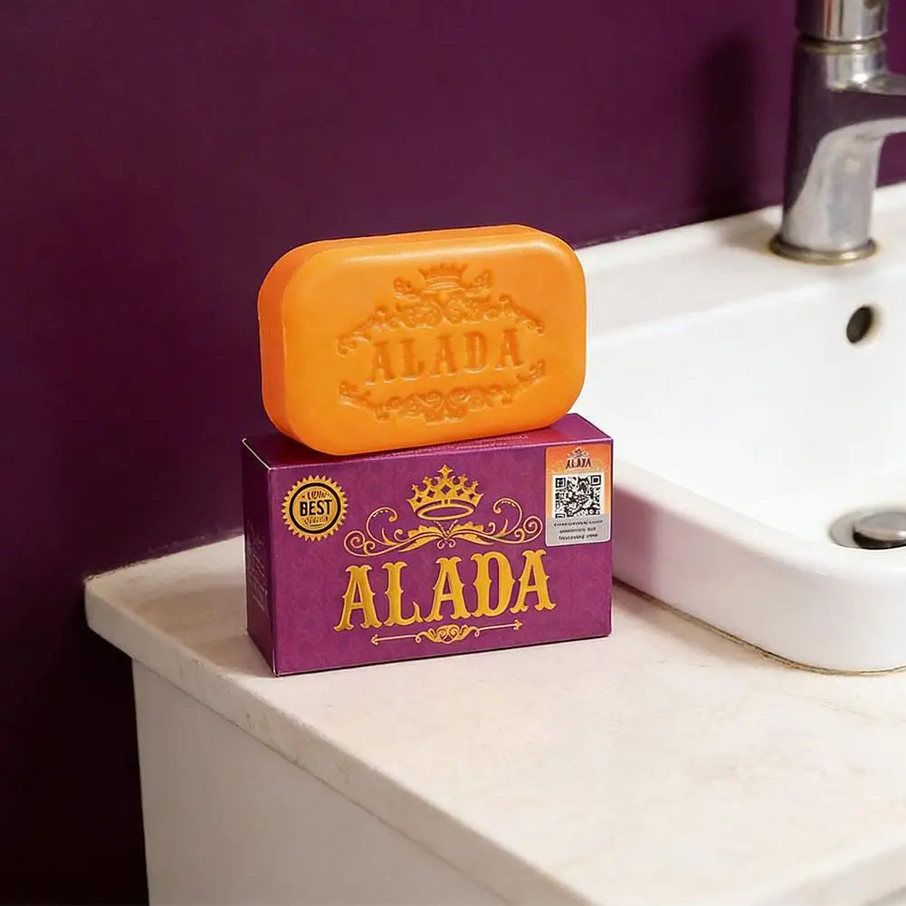 Alada Whitening Soap 1pcs Orange Bath Soap For Daily Cleansing Brightening And Smoothing Facial Body Care