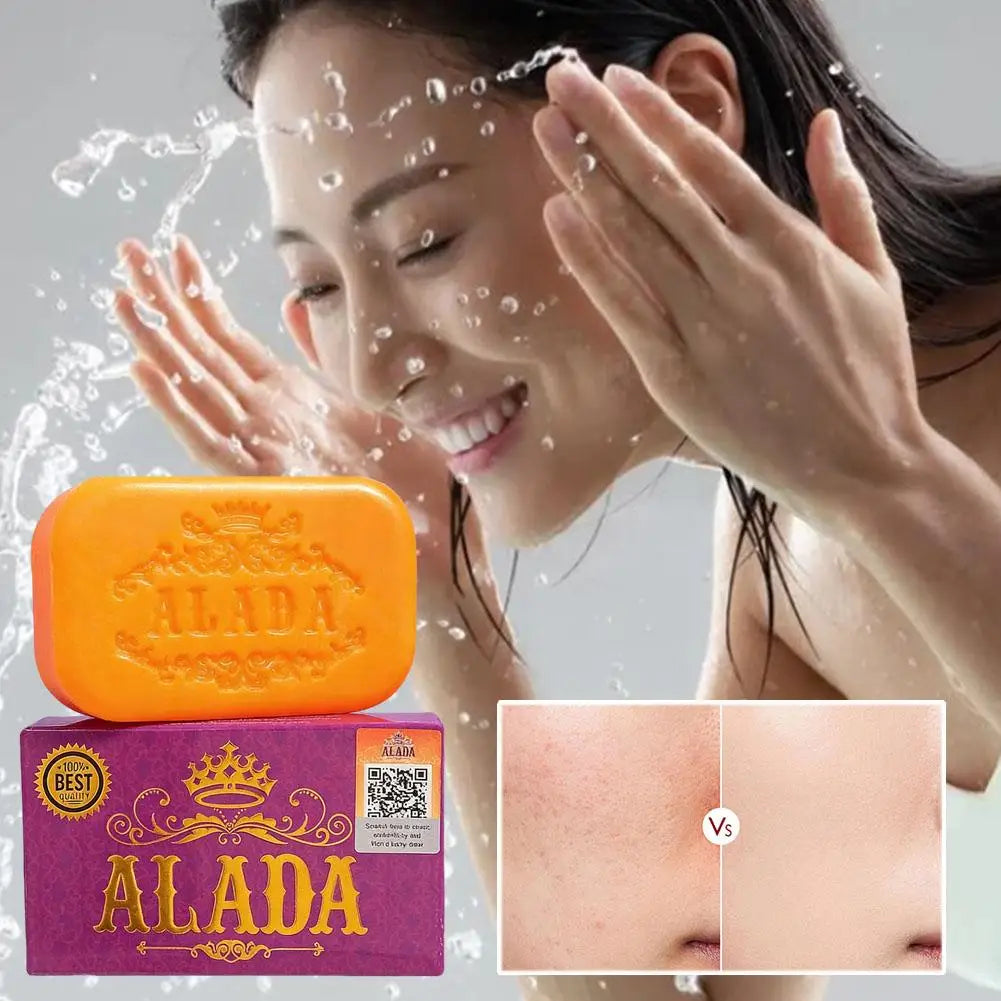 Alada Whitening Soap 1pcs Orange Bath Soap For Daily Cleansing Brightening And Smoothing Facial Body Care