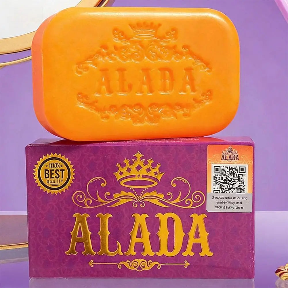 Alada Whitening Soap 1pcs Orange Bath Soap For Daily Cleansing Brightening And Smoothing Facial Body Care